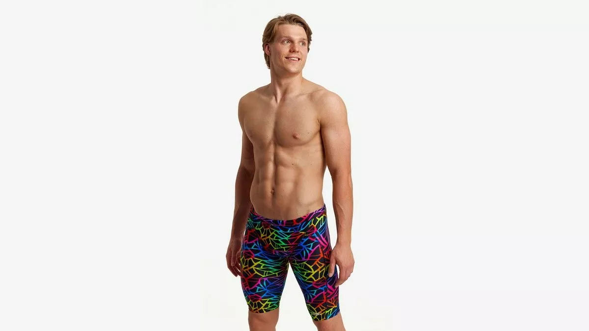 Rainbow Web Mens Funky Trunks Jammer - Image 3