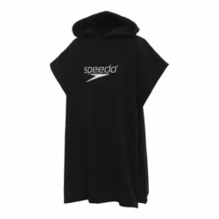 Speedo Hooded Junior Towel Black/White