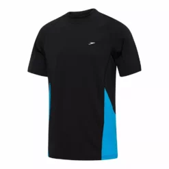 Speedo Mens Black Lake Flow Regular Short Sleeve Rashie