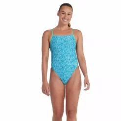 Womens Speedo Allover Digital Lattice Back