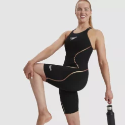 Speedo LZR Intent Openback Kneeskin Black/Gold