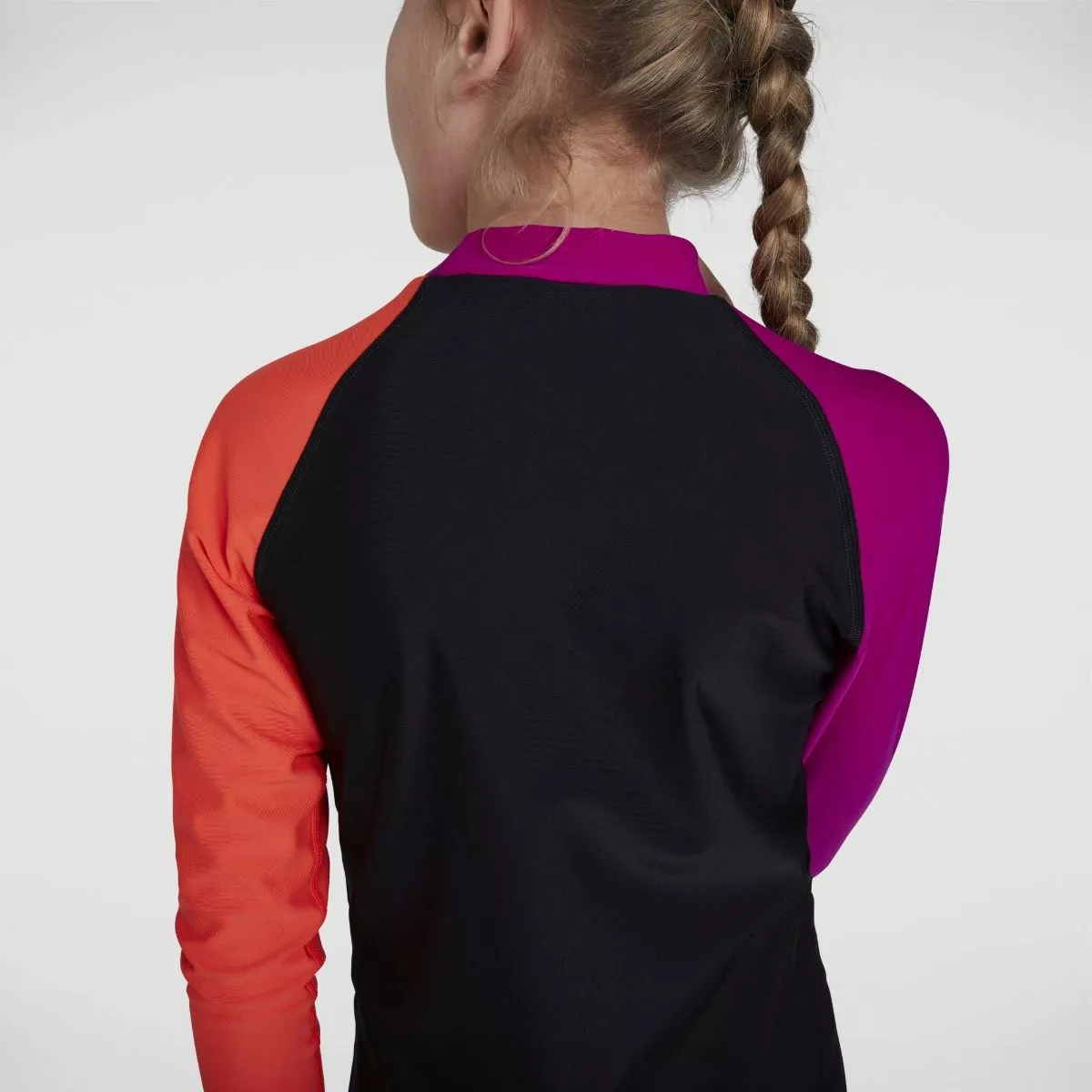 Speedo Girls Black Diva Essential Rash Top - Image 3