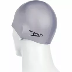 Speedo Plain Moulded Silicone Cap - Grey