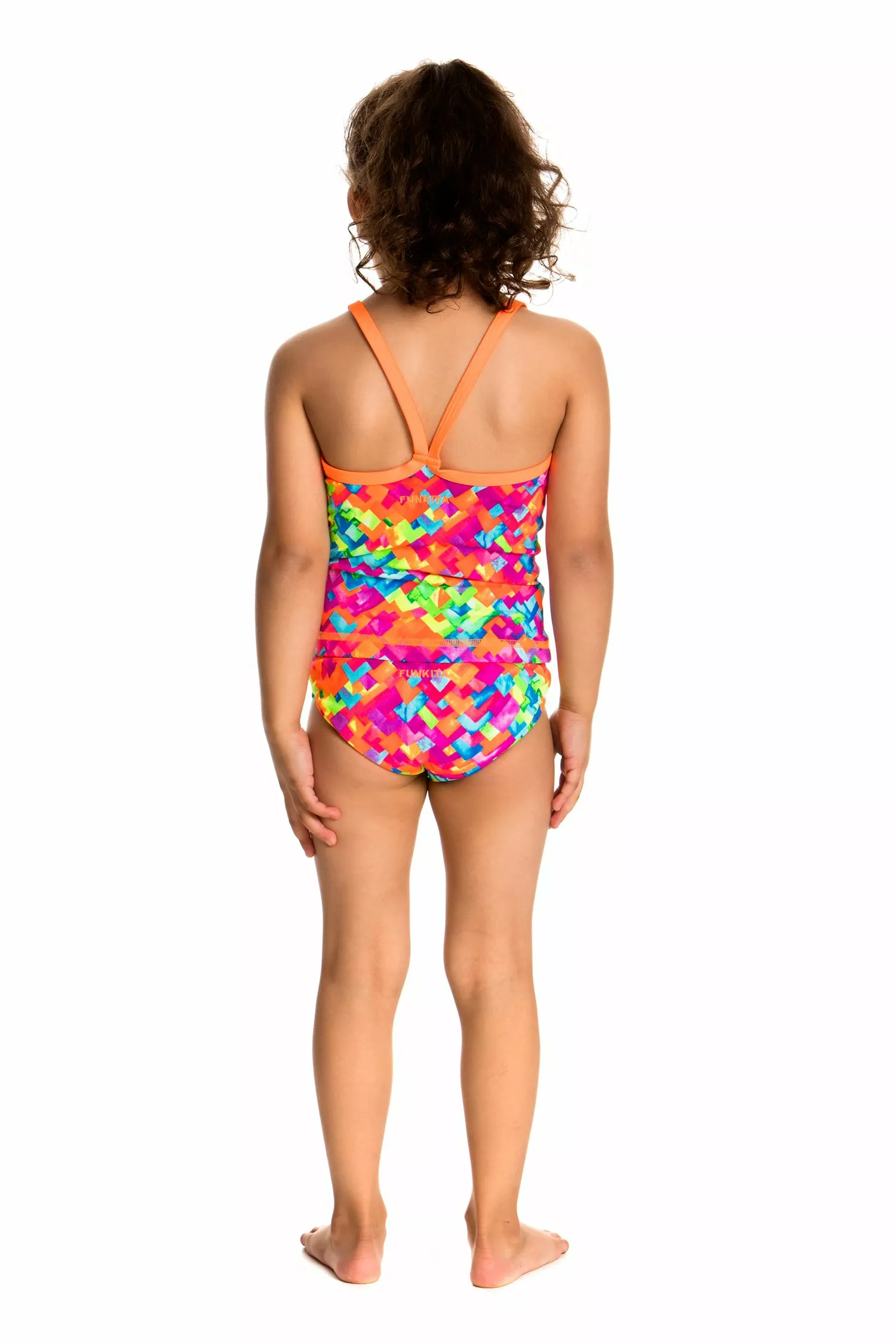 Funkita Toddler Girls Stroke Rate Printed Tankini And Brief - Image 3