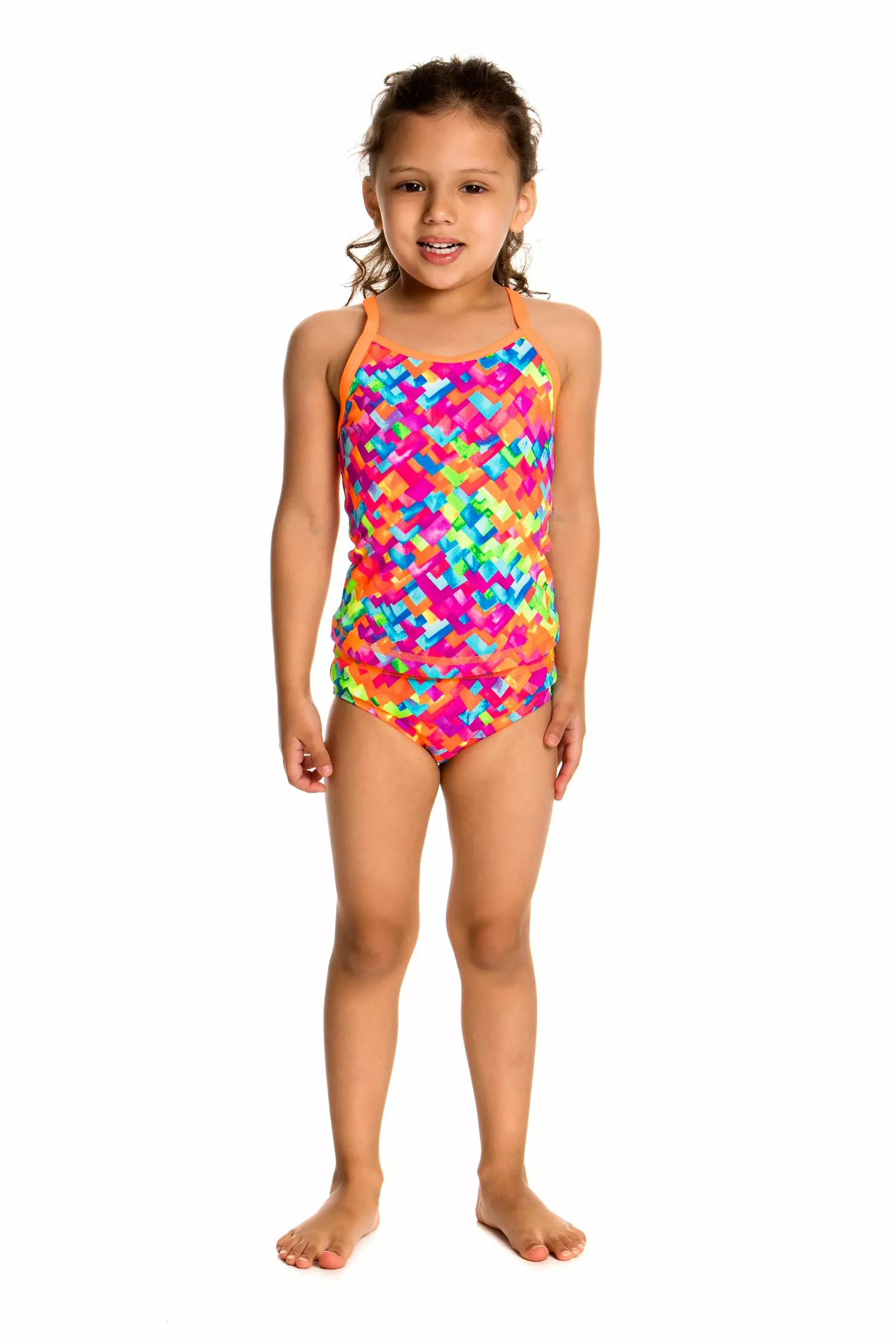 Funkita Toddler Girls Stroke Rate Printed Tankini And Brief - Image 2