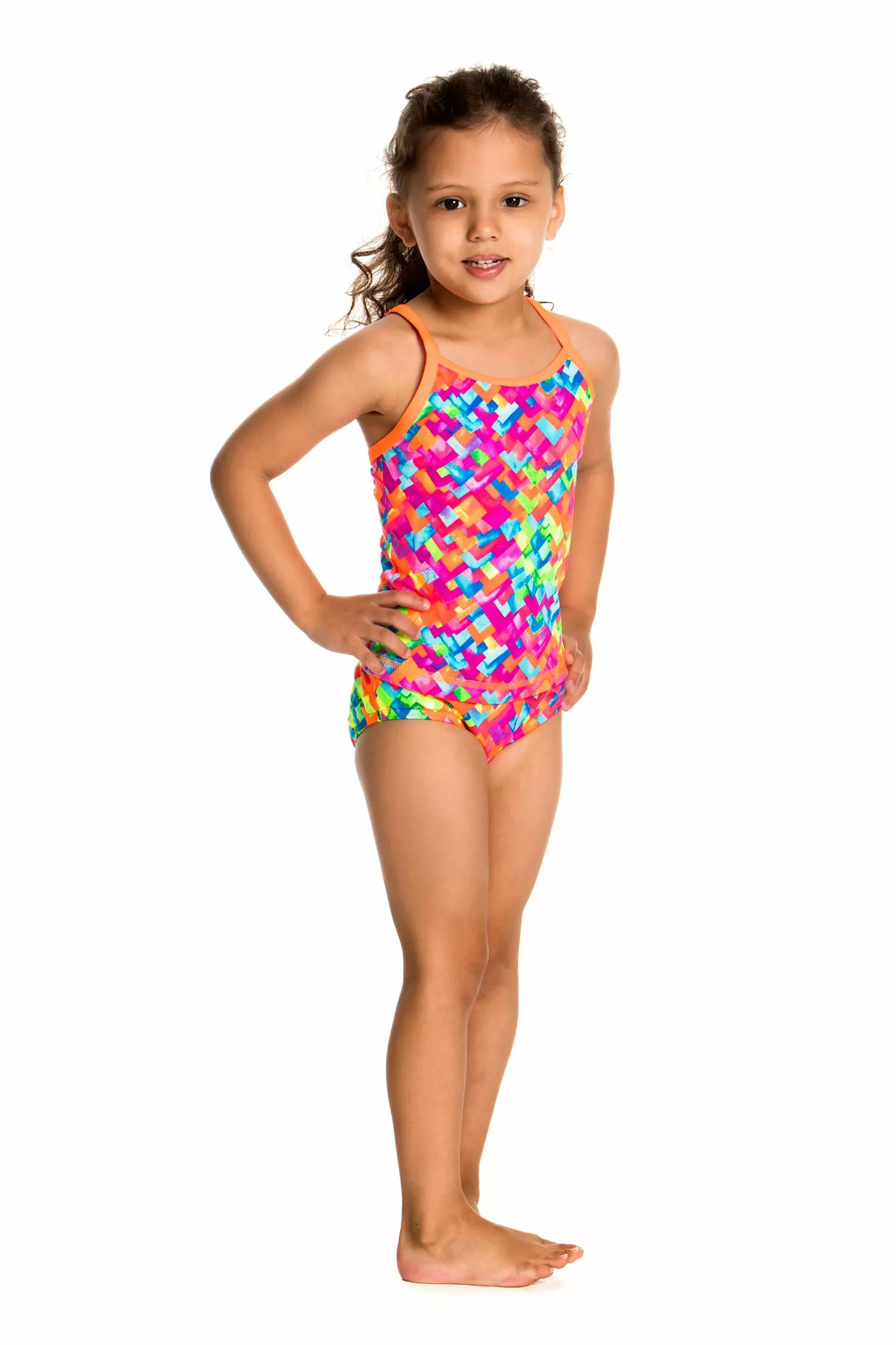 Funkita Toddler Girls Stroke Rate Printed Tankini And Brief - Image 4