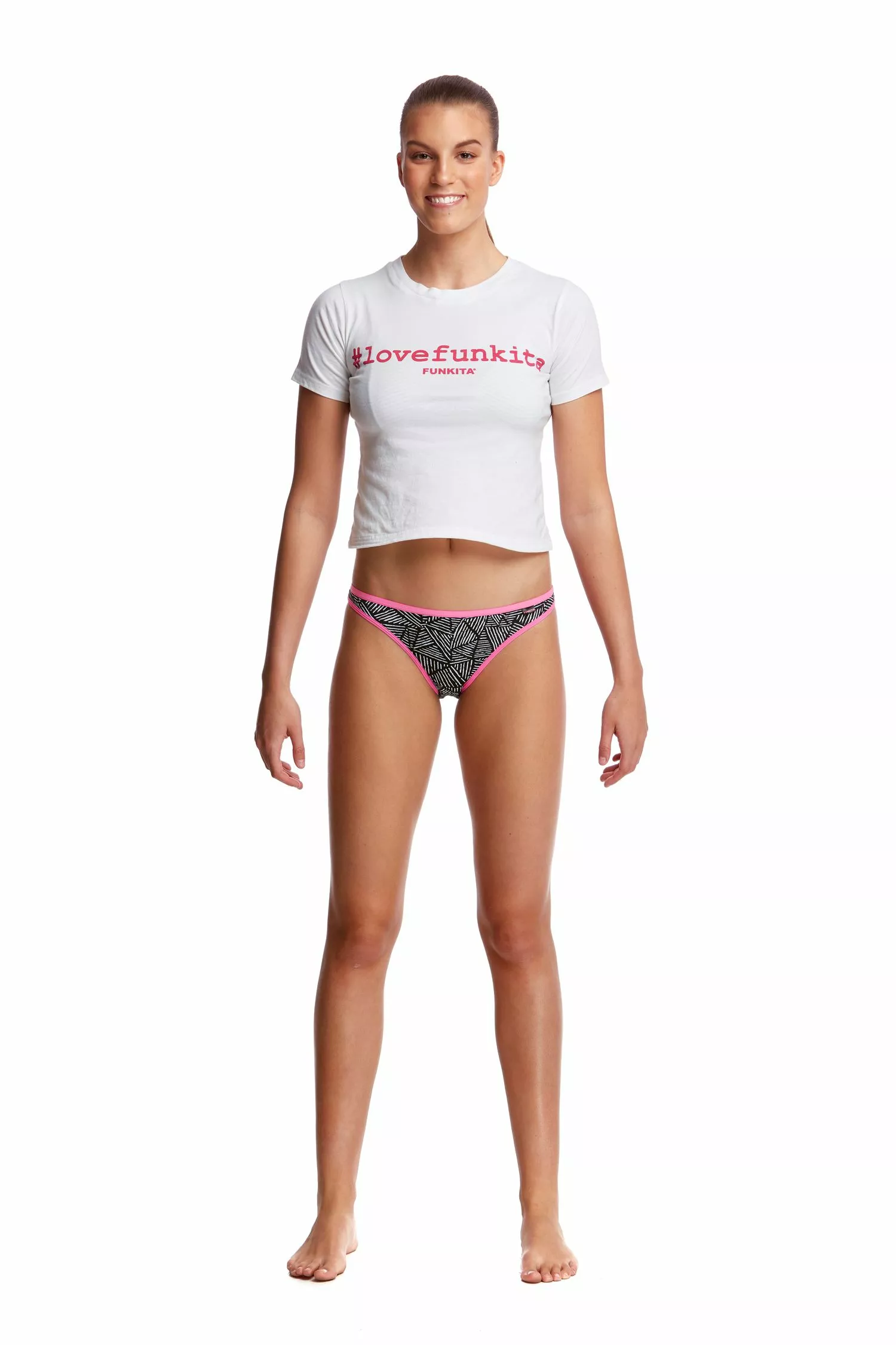 Funkita Underwear Ladies Black Widow Mid-Rise Mini Brief - Image 2