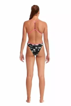 Funkita Ladies Black Swan Twisted One Piece