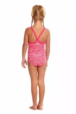 Funkita Toddler Girls Painted Pink Eco One Piece