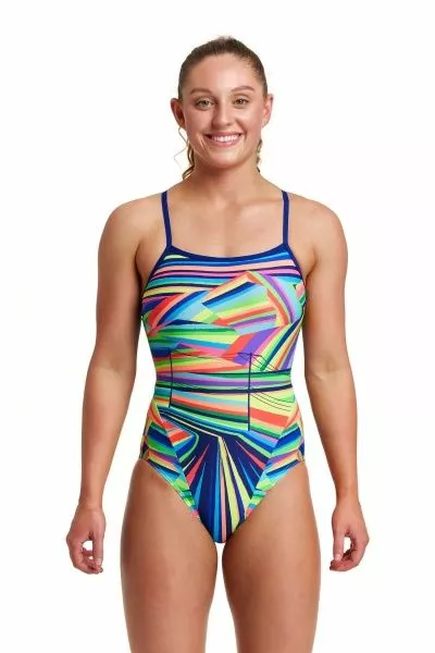 Funkita Land Lines Ladies Single Strap One Piece - Image 2