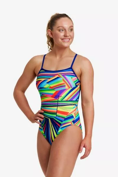 Funkita Land Lines Ladies Single Strap One Piece - Image 7