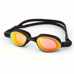 Volare Noosa Swim Goggle Black Gold Mirror
