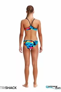 Funkita Girls Colour Burst Racerback Two Piece