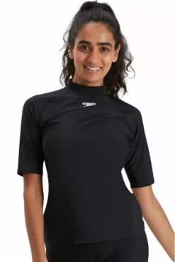 Womens Speedo Short Sleeve Rash Top