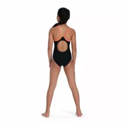 Speedo Girls Boom Logo Thinstrap Muscleback