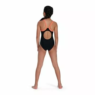 Speedo Girls Boom Logo Thinstrap Muscleback