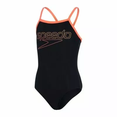 Speedo Girls Boom Logo Thinstrap Muscleback - Image 4