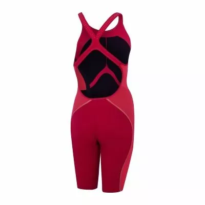 Speedo LZR Intent Openback Kneeskin Red/Gold