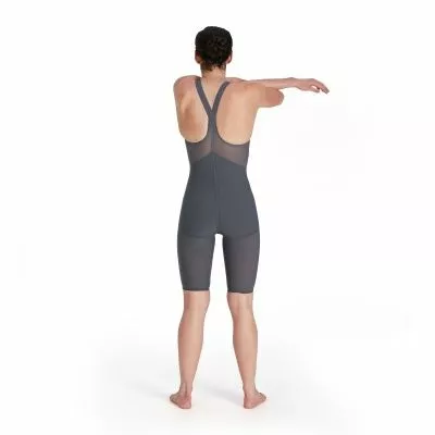 Speedo LZR Valor Closedback Kneeskin Charcoal/Teal/Red - Image 11