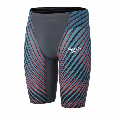 Speedo LZR Valor High Waisted Jammer Charcoal/Teal/Red - Image 7