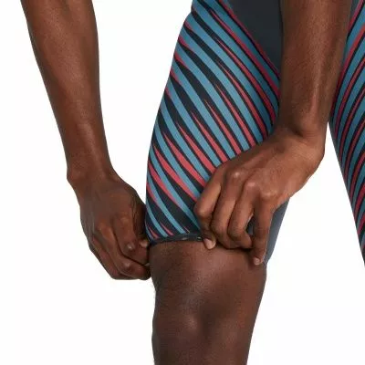 Speedo LZR Valor High Waisted Jammer Charcoal/Teal/Red - Image 4