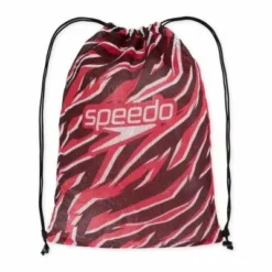 Speedo Printed Mesh Bag Red Black White