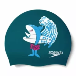 Speedo Junior Printed Silicone Cap New