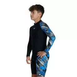 Speedo Boys Printed Long Sleeve Rash Top