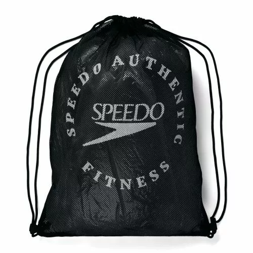 Speedo Printed Mesh Bag - Black/White - Image 3