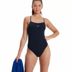 Speedo Womens ECO Endurance+ Thinstrap Navy