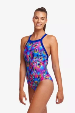 Funkita Ladies Sky Hi One Piece Peacock Paradise