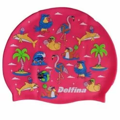 Delfina Swim Cap Pool Party Pink