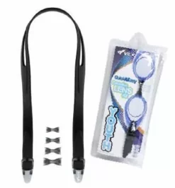 View Junior Goggle Strap Set Black